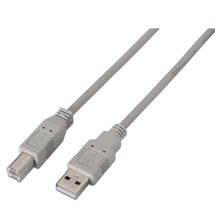 Aisens Cable USB 2.0 Impresora Tipo A Macho a Tipo B Macho 1,8m Beige Aisens Cable USB 2.0 Impresora Tipo A Macho a Tipo B Macho 1,8m Beige